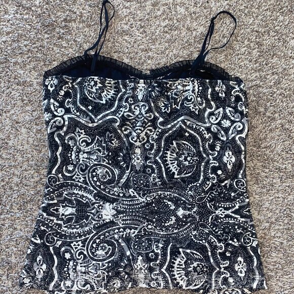 Studio Y Y2K Lace Corset Style Tank Top - Picture 3 of 5